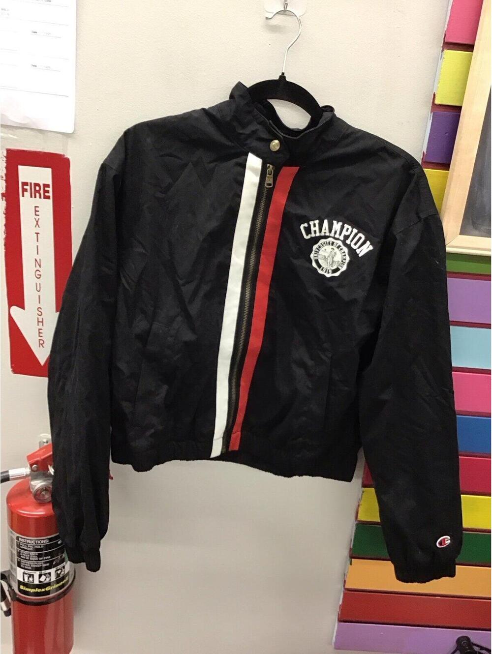 Champion women’s crop moto jacket size small black new from target